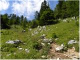 Rudno polje - Debeli vrh above Lipanca